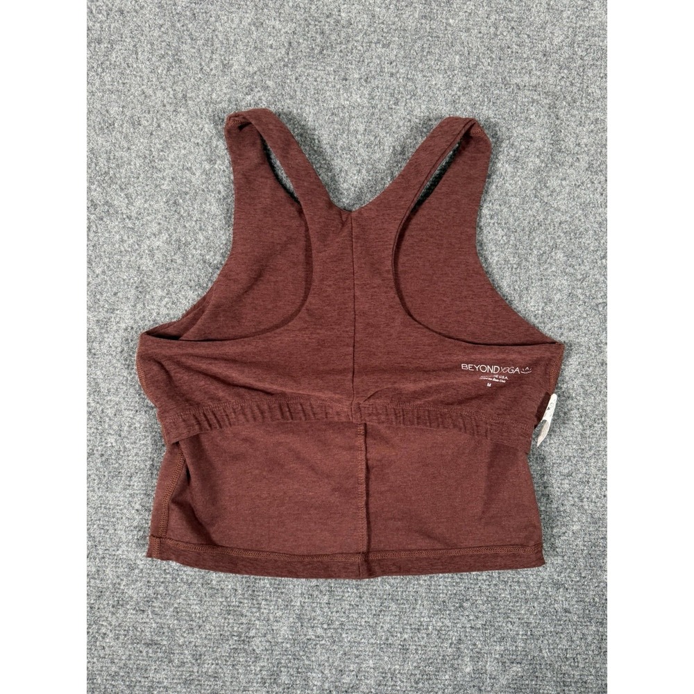 Beyond Yoga Spacedye Refocus Tank Top Womens Size Medium Mahogany Brown Gym - Picture 14 of 14